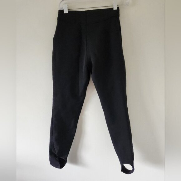 FERA | Skiwear wool stirrup ski pants black sz 8R - Picture 2 of 4